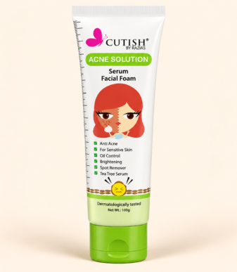 Cutish by Razias Acne Solution Serum Facial Foam
